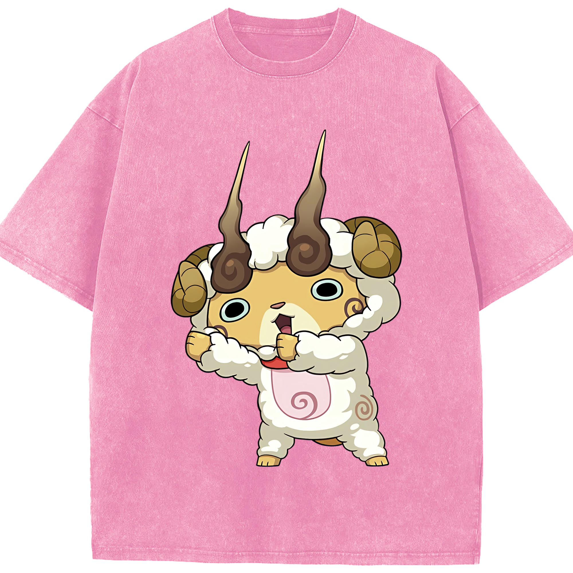 （画像用） 妖怪ウォッチ Yo-kai Watch 綿100% ヴィンテージ風 半袖Tシャツ（フロントプリント）